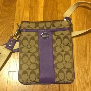 Purple Coach crossbody